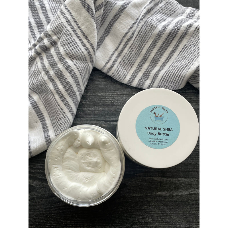 Lustful Bath, LLC NATURAL SHEA BODY BUTTER Butters Gray LG