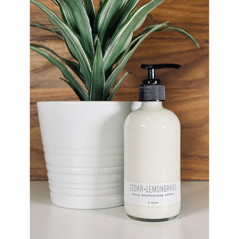 handmade. la conner Daily Moisturizing Lotion - Home Ladies Light Gray 8 Ounces - Cedar + Lemongrass