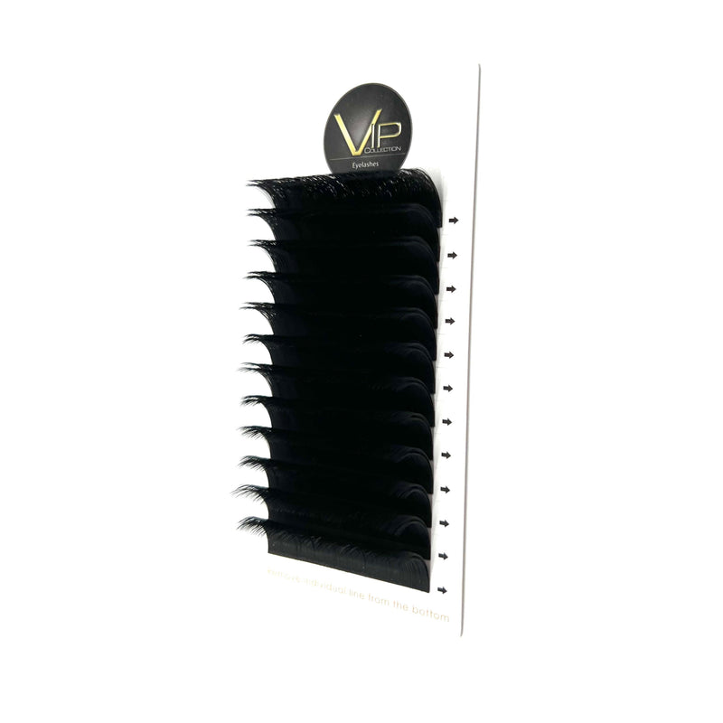 VIP Extensions VIP Quick Fan Lash Extensions, 12 Lines 0.05 C Curl Eyelash Extensions Black 05C17