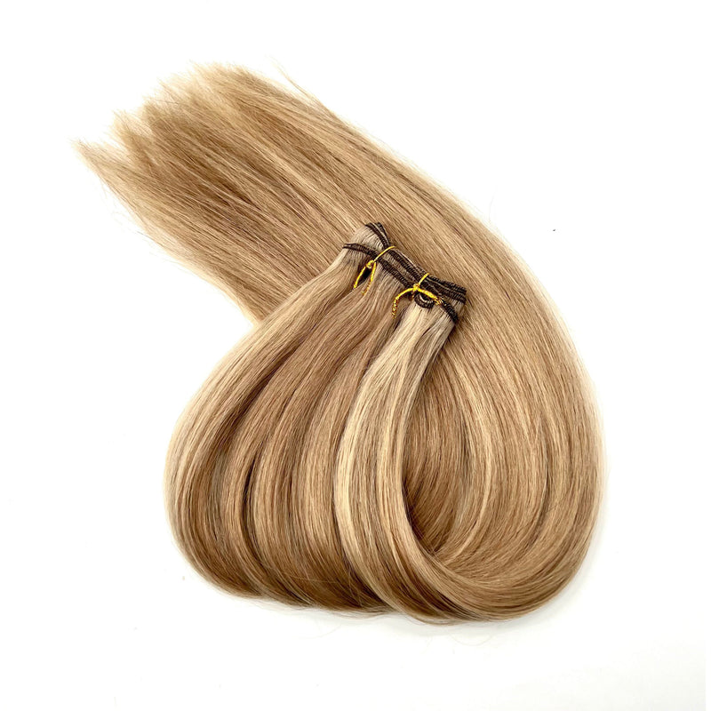 VIP Extensions Narcia Remy Siberian Weft Silky Straight - 18" Hair Extension White Smoke 18" / P24/16 - Honey Blonde/Ash Blonde