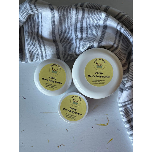 Lustful Bath, LLC CREED MEN'S BODY BUTTER Butters Light Slate Gray MINI,SM,LG