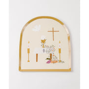 Be A Heart First Communion Dinner Plates Disposable Tableware Lavender