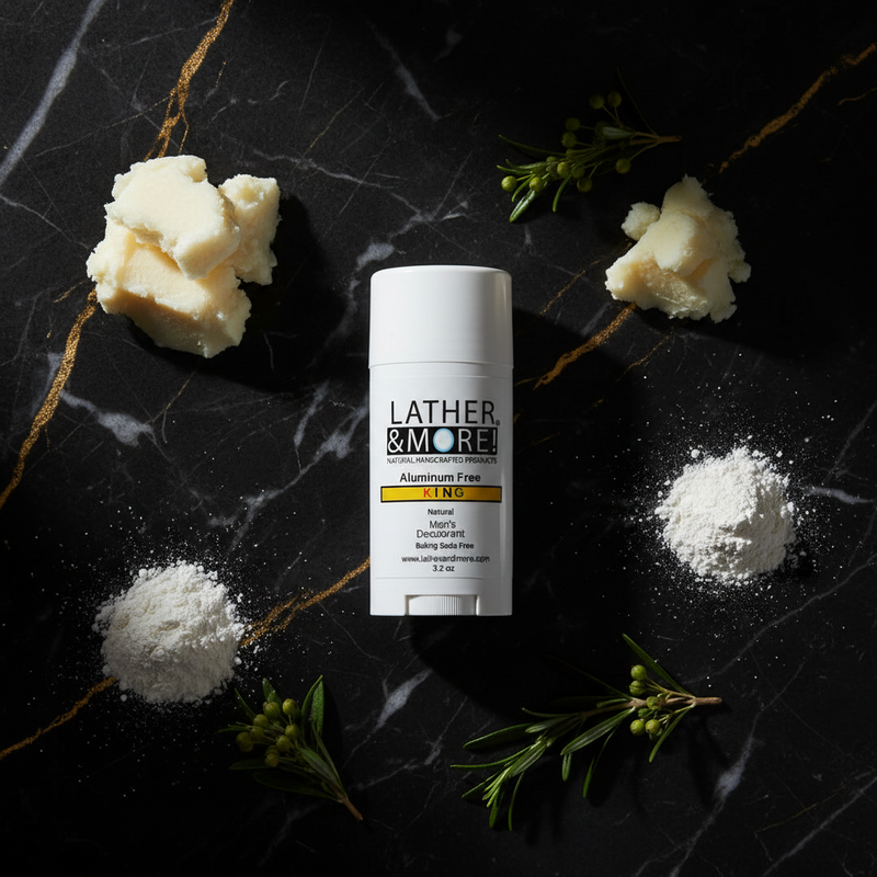 Lather and More! KING Men's Natural Deodorant deodorant Black
