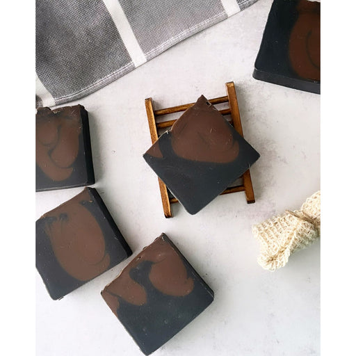 Lustful Bath, LLC BLACK LEATHER HANDCRAFTED SOAP Cold Process Soap Dark Slate Gray