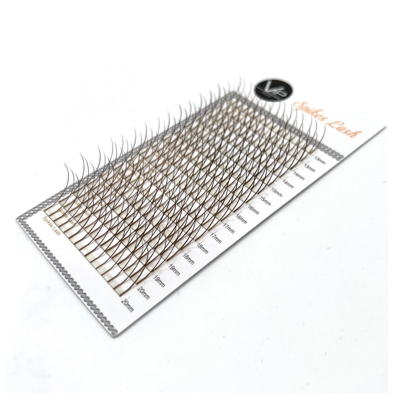VIP Extensions VIP Spike Lashes Eyelash Extensions White Smoke 0.07 4D 15 strands per line 16 lines mix13-20 coffee C