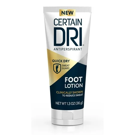 Certain Dri Certain Dri Antiperspirant Foot Lotion Long-Lasting Sweat Control Quick-Drying Lotion & Moisturizer White Smoke