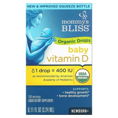 Mommy's Bliss Mom Bls Vita D Dr 3.24Ml  Baby Org Vitamins & Supplements Dark Slate Blue