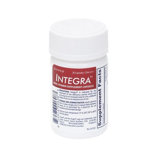 Integra Integra Iron & Vitamin Supplement Capsules 30ct Vitamins & Supplements Lavender