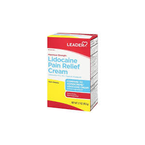 Leader Leader Maximum Strength Lidocaine Pain Relief Cream 4% Health Care White Smoke
