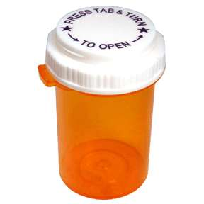 vials 30 Dram Pharmacy Vials with Reversible Thumb-Tab Caps (100 Count) Medical White Smoke
