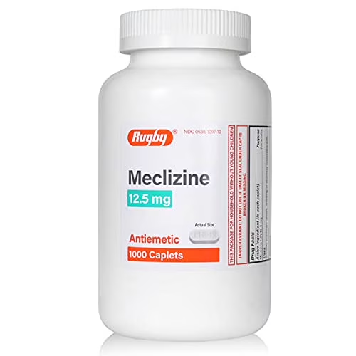 meclizine Meclizine HCl 12.5 mg Tablets 1000 count Health Care Lavender