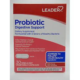 Leader Leader™ Digestive Probiotic – 2-Strain Formula (30 ct) Supplements Gray