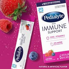 Pedialyte Pedialyte® Immune Support Electrolyte Powder – Mixed Berry (36 Count) Beverages White Smoke