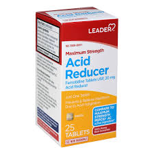 Leader Leader™ Acid Reducer Famotidine 20 mg – Maximum Strength (25 Tablets) Health Care White Smoke