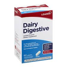 Leader Leader™ Fast Acting Lactase Enzyme – Digestive Support (60 Caplets) Vitamins & Supplements Lavender