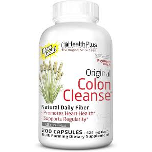 healthPlus HealthPlus® Colon Cleanse – 625 mg Psyllium Husk (200 Capsules) Vitamins & Supplements White Smoke