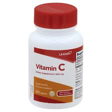 Leader Leader™ Vitamin C 1000 mg – High Potency Immune Support (100 Caplets) Vitamin C Supplement Light Gray
