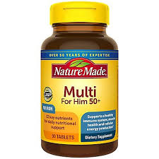 Nature Made Nature's Measure™ Essential Man – Multivitamin &amp; Mineral Supplement (90 Tablets) Vitamins & Supplements White Smoke