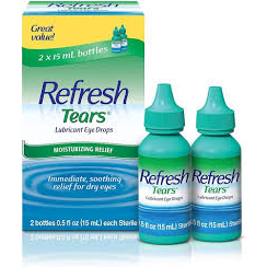 Clear Eyes Lubricating Tears Eye Drops – 0.5% Carboxymethylcellulose (15 ml) Vision Care White Smoke