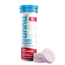 Nuun Nuun Sport: Zero Sugar – Wild Strawberry (Electrolyte Drink Tablets) Sugar & Sweeteners White Smoke