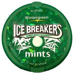 Ice Breakers ICE BREAKERS® Wintergreen Mints – 8 Pack (1.5 oz Each) Candy White Smoke