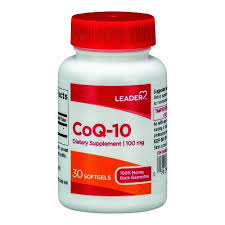 Leader Leader® Coenzyme Q10 (CoQ10) – 100 mg (30 Softgels) Vitamin Supplement White Smoke
