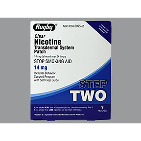 Rugby Rugby® Nicotine Transdermal System Patch – 14 mg Health Care Dark Gray