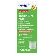 equate Max Tussin Mucus &amp; Congestion – 118 ml (4 Fl Oz) Health Care Lime Green