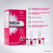 naloxone Naloxone Nasal Spray – 4 mg per 0.1 mL (2-Pack Single-Dose Devices) Health Care Lavender