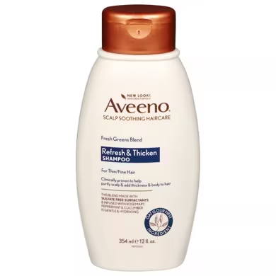 Aveeno® Refresh & Thicken Fresh Greens Blend Shampoo, 12 oz