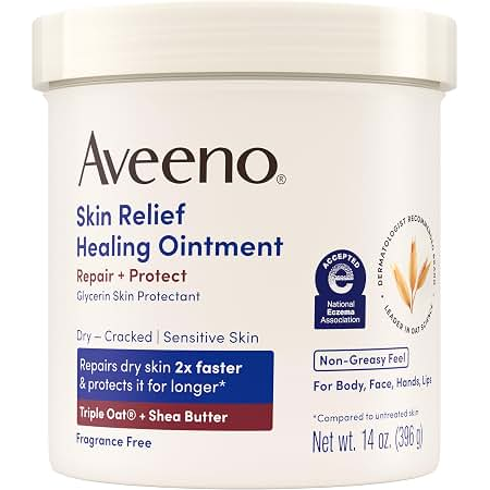 Pasteur Pharmacy Aveeno® Skin Relief Healing Ointment - 14 oz Body Butter Antique White