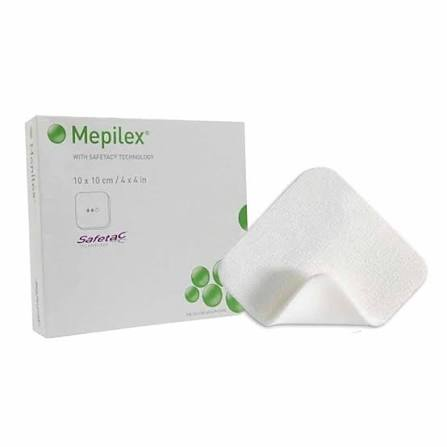 Mölnlycke Mepilex with Safetac Technology 4" x 4" Dressing 5 Pieces (294199)