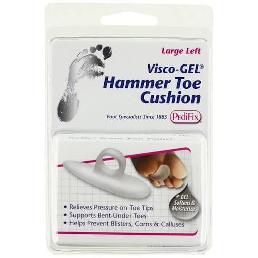 PediFix PediFix® Visco-GEL® 3-Loop Hammer Toe Cushion (#P1036-E) Large Left Foot Care Lavender