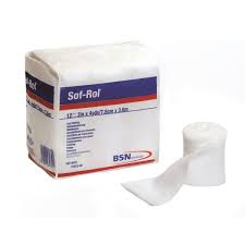 Pasteur Pharmacy Bsn-Jobst, Cast Padding Undercast Sof-Rol 4 Inch X 4 Yard Rayon NonSterile, Count of 12 Medical Tape & Bandages White Smoke