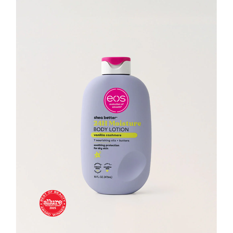 EOS EOS Cashmere Body Lotion – Shea Better 24-Hour Moisture, Freshen Up Scent – 16 oz Skin Care Lavender