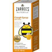 Zarbee's Zarbee's Naturals Dark Honey Cough Syrup – Natural Grape Flavor, 4 fl oz Health & Beauty White Smoke