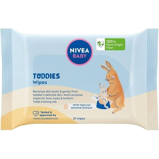 Nivea Nivea Baby Toddies Wipes 57cts Baby Wipes Light Gray