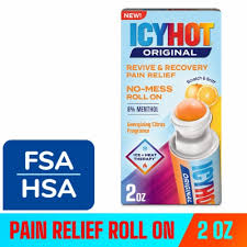 Icy Hot Icy Hot Revive & Recovery Pain Relief Liquid Menthol 8% Energizing Citrus – 2 oz Hot & Cold Therapies White Smoke