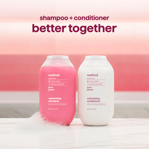 Method Method Pure Peace Volumizing Conditioner Travel Size 3.4oz – Pack of 8 Shampoo & Conditioner Lavender