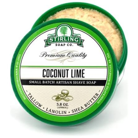 Stirling Soap Co Stirling Coconut Lime Shave Soap Shaving & Grooming White Smoke