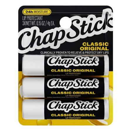 ChapStick ChapStick Classic Original Lip Balm SPF 15, 3 Count Lip Balms Black