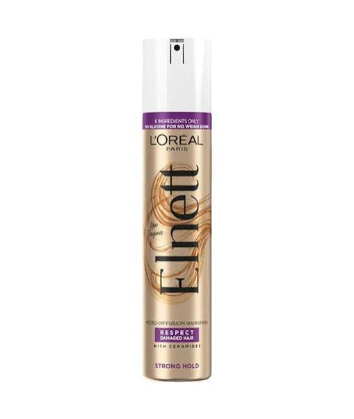 L'Oréal Paris Elnett Respect Strong Hold Hairspray for Damaged Hair, 300 mL