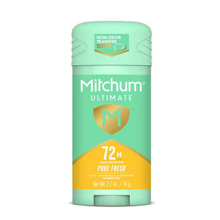 Mitchum Ultimate 72 Hour Protection Antiperspirant Deodorant Stick Clean Control, 76 g