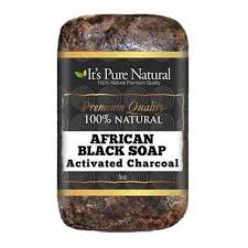 It's Pure Natural It’s Pure Natural African Black Soap Bars with Activated Charcoal 5oz Bath & Body Dark Slate Gray