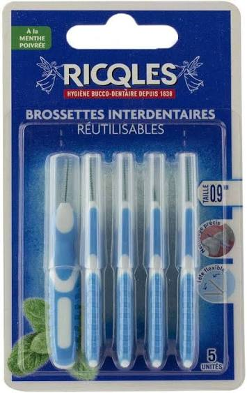 Ricqles Ricqles Brossettes 0.9mm x 5pcs Oral Care Midnight Blue