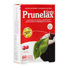 Prunelax Prunelax Minitab Natural Laxative Tablets, 60 Count Digestive Supplements Firebrick