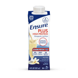 Ensure Ensure Plus High Protein Liquid Nutrition Shake, 24 x 237 mL Proteins & Blends White Smoke