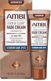Ambi Ambi Even & Clear Fade Cream Dark Spot Corrector Skin Care White Smoke