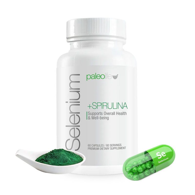 Paleolife Selenium & Spirulina SELENIUM + SPIRULINA Black 1 Pack,3 Pack,6 Pack