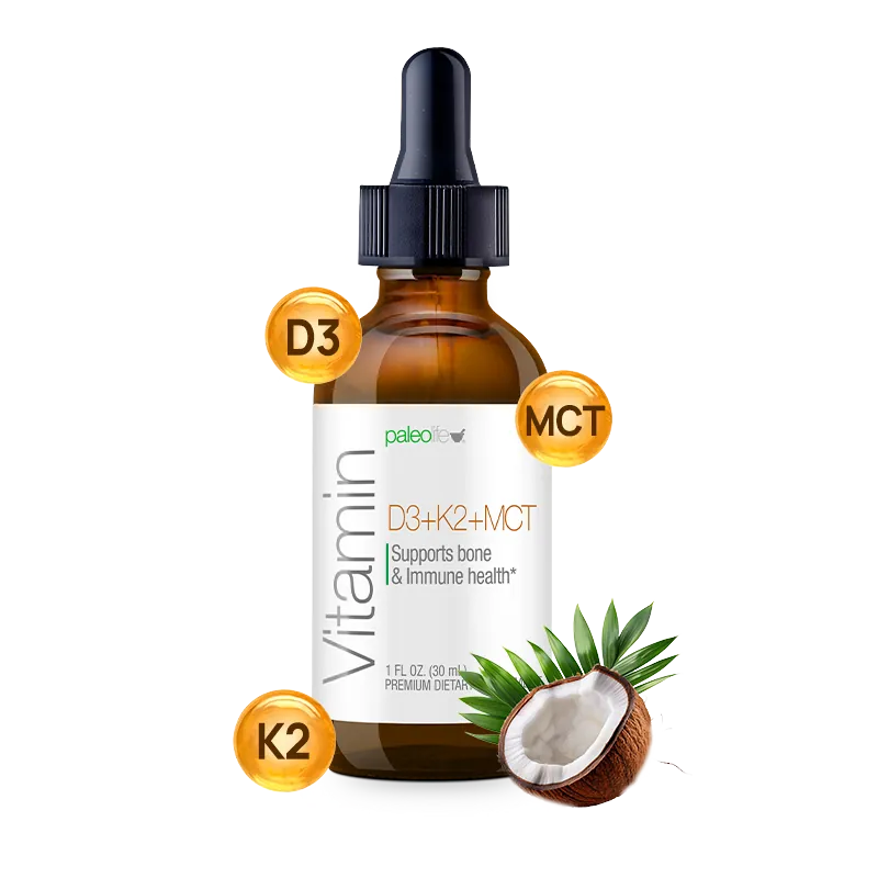 Paleolife Vitamin D3 & K2 Black 3x2,1 Pack,3 Pack,6 Pack